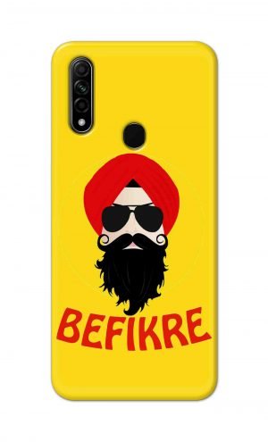 For Oppo A31 2020 Printed Mobile Case Back Cover Pouch (Sardar Ji Befikre)