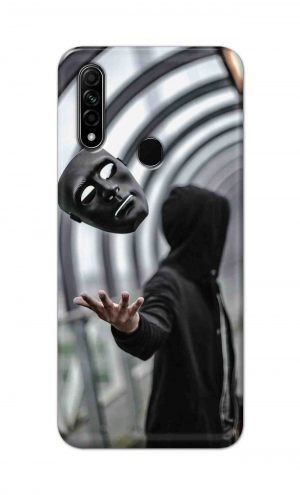 For Oppo A31 2020 Printed Mobile Case Back Cover Pouch (Mask Man)