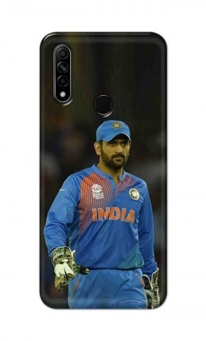 For Oppo A31 2020 Printed Mobile Case Back Cover Pouch (Mahendra Singh Dhoni)