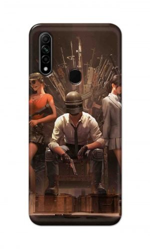 For Oppo A31 2020 Printed Mobile Case Back Cover Pouch (Pubg Sitting)