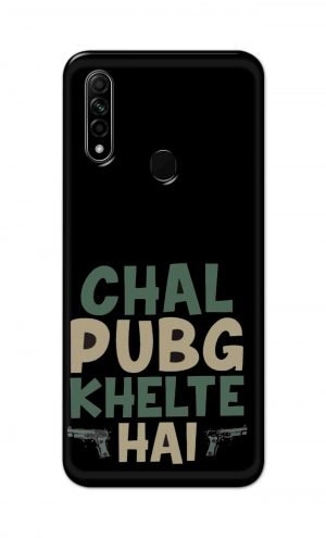 For Oppo A31 2020 Printed Mobile Case Back Cover Pouch (Pubg Khelte Hain)