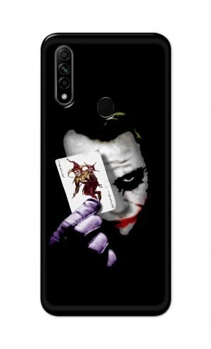 For Oppo A31 2020 Printed Mobile Case Back Cover Pouch (Joker Card In Hand)