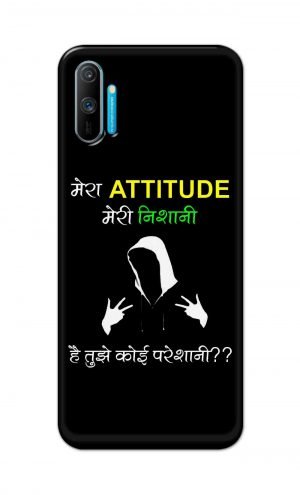 For Realme C3 Printed Mobile Case Back Cover Pouch (Mera Attitude Meri Nishani)