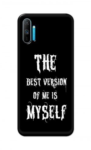 For Realme C3 Printed Mobile Case Back Cover Pouch (The Best Version Of Me)