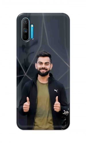 For Realme C3 Printed Mobile Case Back Cover Pouch (Virat Kohli)