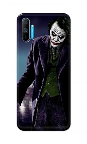 For Realme C3 Printed Mobile Case Back Cover Pouch (Joker Standing)