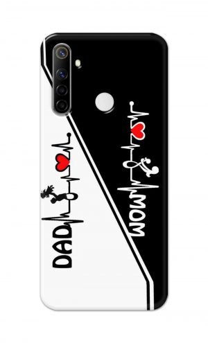 For Realme Narzo 10 Printed Mobile Case Back Cover Pouch (Mom Dad)