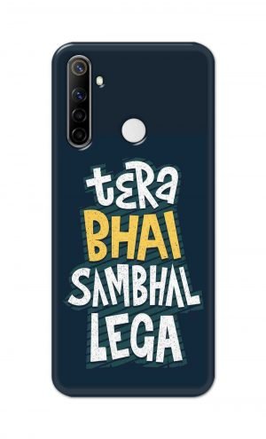 For Realme Narzo 10 Printed Mobile Case Back Cover Pouch (Tera Bhai Sambhal Lega)