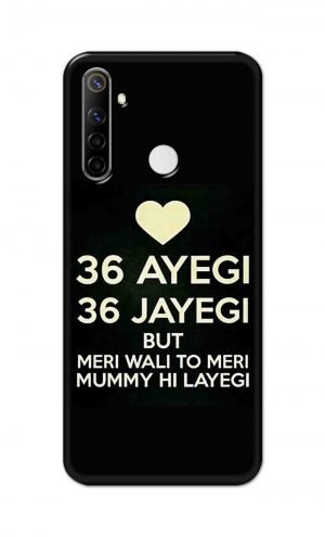 For Realme Narzo 10 Printed Mobile Case Back Cover Pouch (36 Aayegi 36 Jayegi)