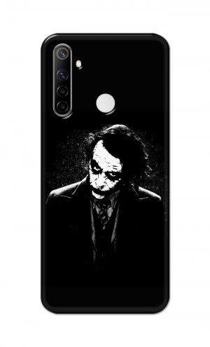 For Realme Narzo 10 Printed Mobile Case Back Cover Pouch (Joker Black And White)