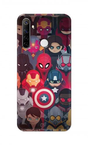 For Realme Narzo 10 Printed Mobile Case Back Cover Pouch (All Super Heros)