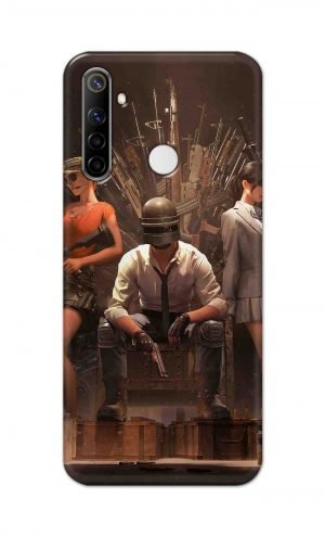 For Realme Narzo 10 Printed Mobile Case Back Cover Pouch (Pubg Sitting)