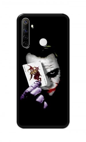 For Realme Narzo 10 Printed Mobile Case Back Cover Pouch (Joker Card In Hand)