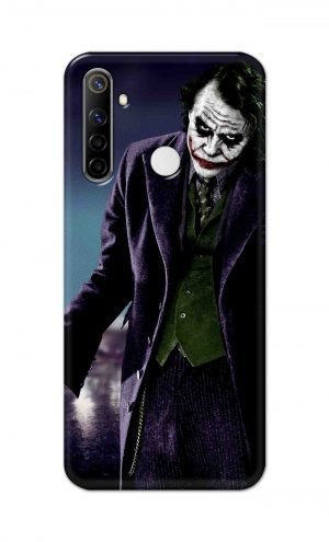 For Realme Narzo 10 Printed Mobile Case Back Cover Pouch (Joker Standing)