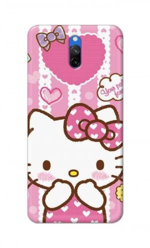 For Xiaomi Mi Redmi 8A Dual Printed Mobile Case Back Cover Pouch (Hello Kitty Pink)