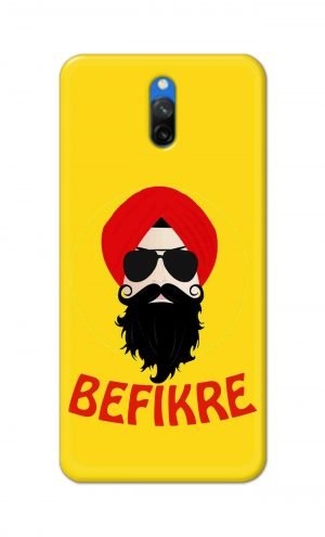 For Xiaomi Mi Redmi 8A Dual Printed Mobile Case Back Cover Pouch (Sardar Ji Befikre)