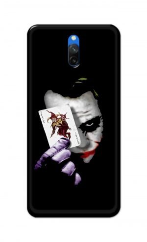 For Xiaomi Mi Redmi 8A Dual Printed Mobile Case Back Cover Pouch (Joker Card In Hand)