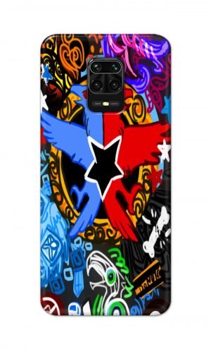 For Poco M2 Pro Printed Mobile Case Back Cover Pouch (Colorful Eagle)