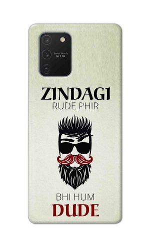 For Samsung Galaxy Note 10 Lite Printed Mobile Case Back Cover Pouch (Jindagi Rude Fir Bhi Hum Dude)