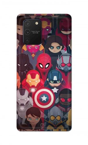 For Samsung Galaxy Note 10 Lite Printed Mobile Case Back Cover Pouch (All Super Heros)