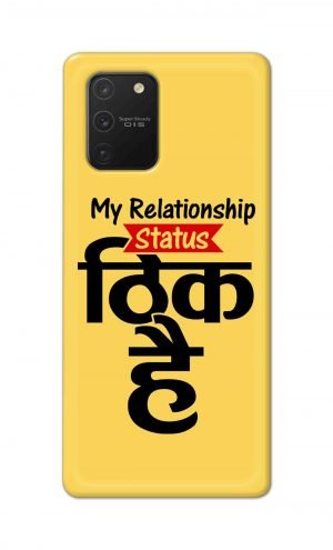 For Samsung Galaxy Note 10 Lite Printed Mobile Case Back Cover Pouch (My Relationship Status)