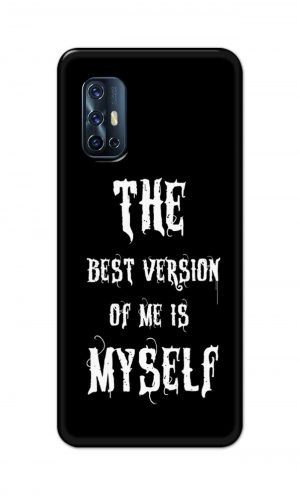 For Vivo V17 Printed Mobile Case Back Cover Pouch (The Best Version Of Me)