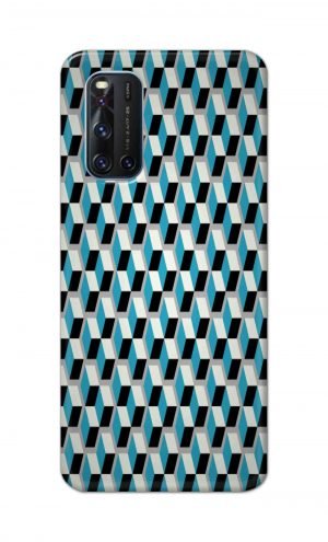 For Vivo V19 Printed Mobile Case Back Cover Pouch (Diamonds Pattern)
