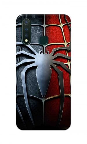 For Vivo Y19 Printed Mobile Case Back Cover Pouch (Spider)