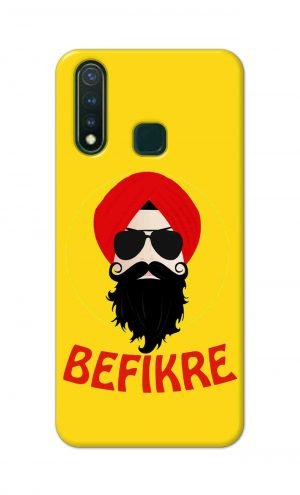 For Vivo Y19 Printed Mobile Case Back Cover Pouch (Sardar Ji Befikre)