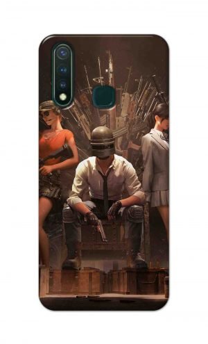 For Vivo Y19 Printed Mobile Case Back Cover Pouch (Pubg Sitting)