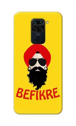 For Xiaomi Mi Redmi Note 9 Printed Mobile Case Back Cover Pouch (Sardar Ji Befikre)