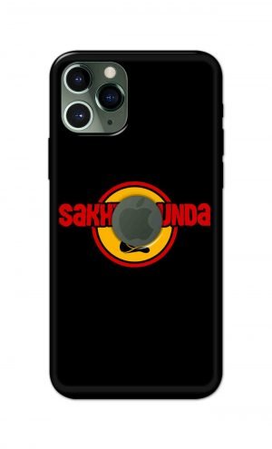 For Apple iPhone 11 Pro Logo Cut Printed Mobile Case Back Cover Pouch (Sakht Launda)