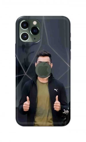 For Apple iPhone 11 Pro Logo Cut Printed Mobile Case Back Cover Pouch (Virat Kohli)